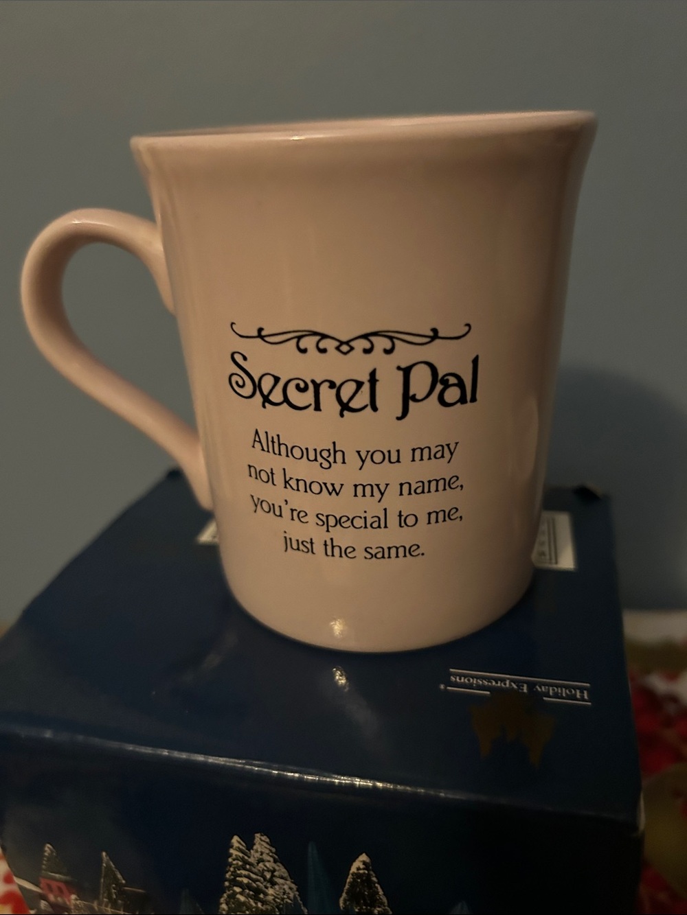Secret Pal Pink Ceramic Mug - Inspirational Home Dining Cup